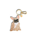 The Hand-Painted Frenchie Bag Charm + Keychain