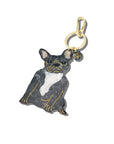 The Hand-Painted Frenchie Bag Charm + Keychain