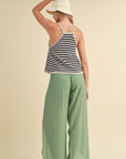 The Freya Striped Flare Cami Top