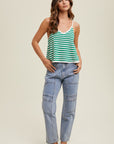 The Freya Striped Flare Cami Top