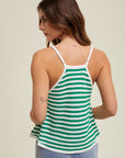 The Freya Striped Flare Cami Top