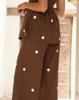 The Anais Polka Dot Top + Pant Set - Sold Separately