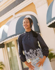 The Samara Embroidered Blouse Top