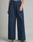 The Giovanna Pleated Denim Pants