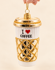 The Coffee Cup Glass Ornament