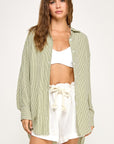 The Gorgi Green Oversized Buttondown Top