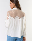 The Grace Embroidered Cutout Shirt