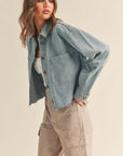 The Haddi Raw Edge Denim Jacket