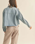 The Haddi Raw Edge Denim Jacket
