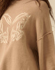 The Haley Sand Embroidered Horses Sweater