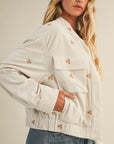 The Hallie Embroidered Corduroy Jacket