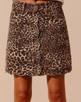 The Harper Leopard Mini Skirt