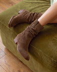 The Harrison Brown Suede Western Boots