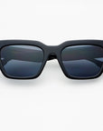 The Hayden Black Acetate Rectangular Sunglasses
