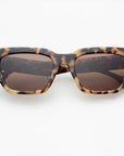 The Hayden Milky Tortoise Acetate Rectangular Sunglasses