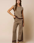 The Nola Border Striped Top + Pant Set - Sold Separately