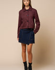The Alma Vegan Suede Jacket + Skirt Set - Sold Separately