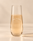 The San Diego Stemless Champagne Glass