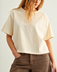 The Joss Oatmeal Boxy Top