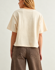 The Joss Oatmeal Boxy Top