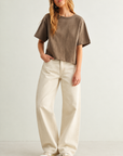 The Joss Olive Boxy Top