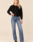 The Gemma Black Knit Cardigan