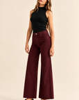 The Paola Black Cherry A-Line Jeans