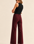 The Paola Black Cherry A-Line Jeans