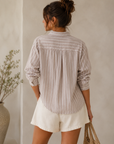 The Leah Linen Button-Up Shirt