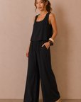 The Eden Black Top + Pant Set - Sold Separately