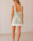The Elowen Floral Open Back Mini Dress