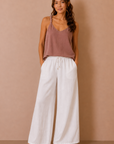 The Tatum Bubble Strap Tank Top