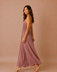 The Yasmin Open Back Maxi Dress
