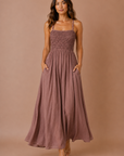 The Brielle Smocked Maxi Dress