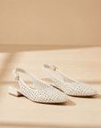 The Felicity Slingback Woven Flats