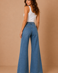 The Avery Micro Patch Pocket Wide Leg Jeans