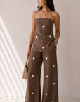The Anais Polka Dot Top + Pant Set - Sold Separately