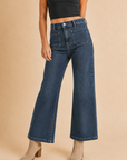 The Raley Patch Pocket Wide Leg Jeans