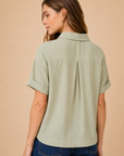 The Demi Sage Button Down Shirt