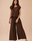 The Rumi Chocolate Top + Pant Set - Sold Separately
