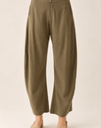 The Nora Olive Barrel Pants