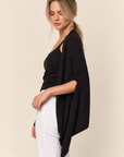 The Blythe Black Shawl Cardigan