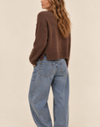 The Drew Brown Knit Sweater