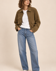 The Shiloh Vegan Suede Utility Jacket