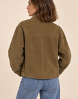 The Shiloh Vegan Suede Utility Jacket