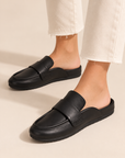 The Nico Black Vegan Leather Loafer
