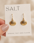 The Scallop Seashell Hook Earrings by SALT by Sarah Curtis