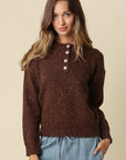 The Aubrey Brown Speckled Sweater