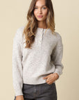 The Aubrey Natural Speckled Sweater