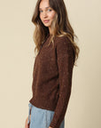 The Aubrey Brown Speckled Sweater
